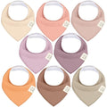 8-Pack Organic Baby Bandana Bibs by KeaBabies