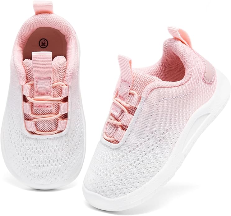 MORENDL Toddler Slip On Sneakers Baby Walking Shoes Non-Slip Breathable Unisex - Image 2