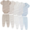 Unisex Baby Boy Girl Pants Sets 10 pack Cotton Casual New born Clothes Comfort by JELYLOVE