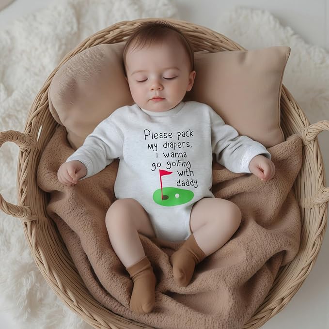 VISGOGO Newborn Infant Baby Boy Girls Oversized Romper Little Dude Sweater - Image 4