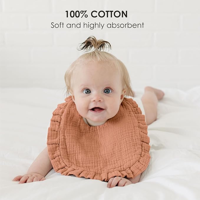 Baby Muslin Bibs Bandana Drool Bibs - Image 2