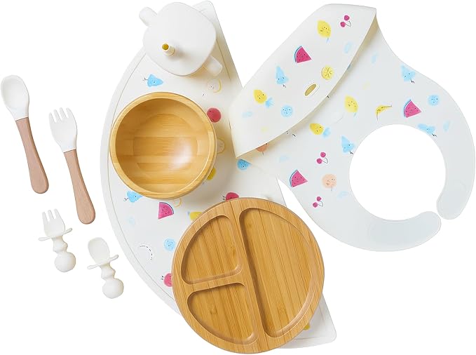 Bamboo Baby Feeding Set for Infants & Toddlers by FeedMeFun