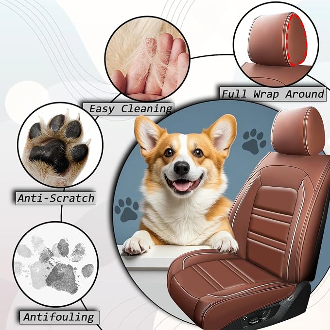 Seat Covers for Honda Civic 2001-2025 | 5-Seats Leather Seat Covers - Image 9