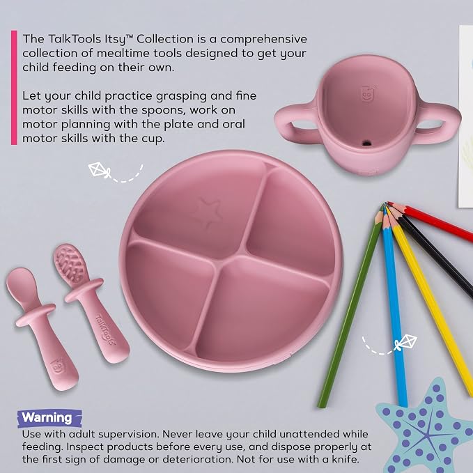 TalkTools ITSY Silicone Baby Plates Set - Image 5
