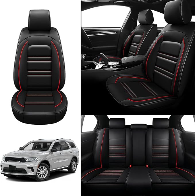 Seat Covers for Dodge Durango 2004-2025 | 5-Seats Leather Seat Covers - Image 2