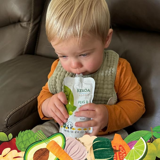 Kekoa Foods Peas & Mint Baby Food Purée | 100% USDA Certified-Organic - Image 7