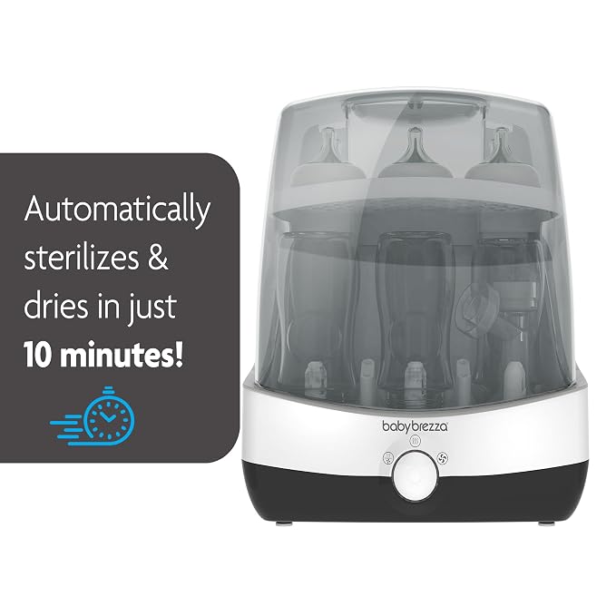 Baby Brezza Superfast 10 Minute Baby Bottle Sterilizer + Dryer - Image 9