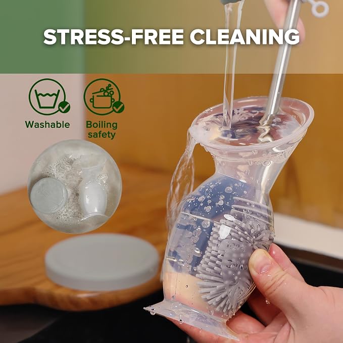 haakaa Manual Breast Pump & Silicone Cap Combo - Image 7