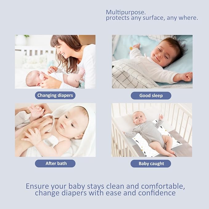 Minime Baby Disposable Changing Pads 23.6 x 23.6 in, Super Soft, Ultra - Image 4