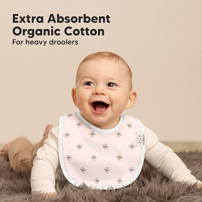 8-Pack Organic Baby Bibs for Boys, Girls - Image 5