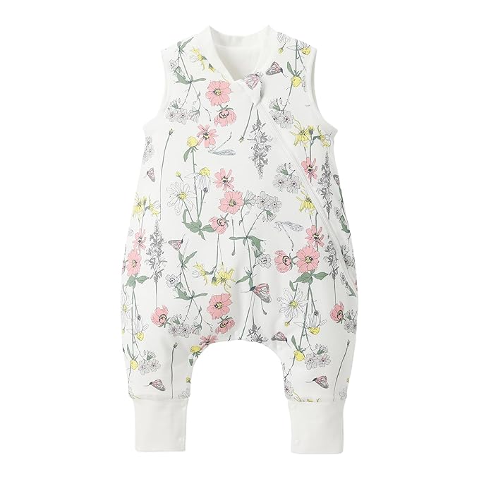 Duomiaomiao 1.5 TOG Toddler Sleep Sack 6-12 Months 100% Cotton Four Season Side by DuoMiaoMiao