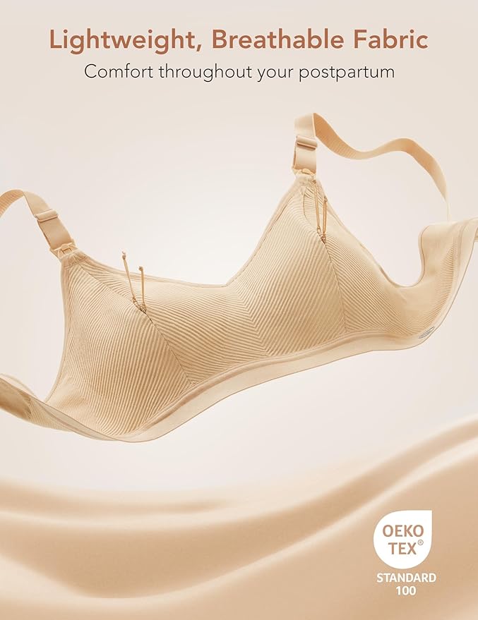 Pumping Bra Hands Free Zip Opening Seamless Nursing Bras - Image 6