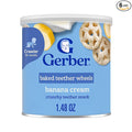 Gerber Baked Teether Wheels, Banana Cream Crunchy Teether Snack, Baby Crackers by Gerber