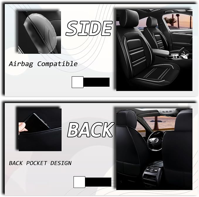 Seat Covers for Infiniti qx60 2014-2025 | 5-Seats Leather Seat Covers - Image 6