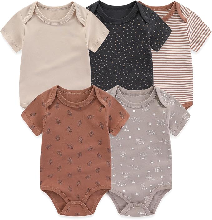 Unisex Baby Boy Girl Bodysuits Sets 20 Pack Cotton Casual New Born Clothes - Image 2
