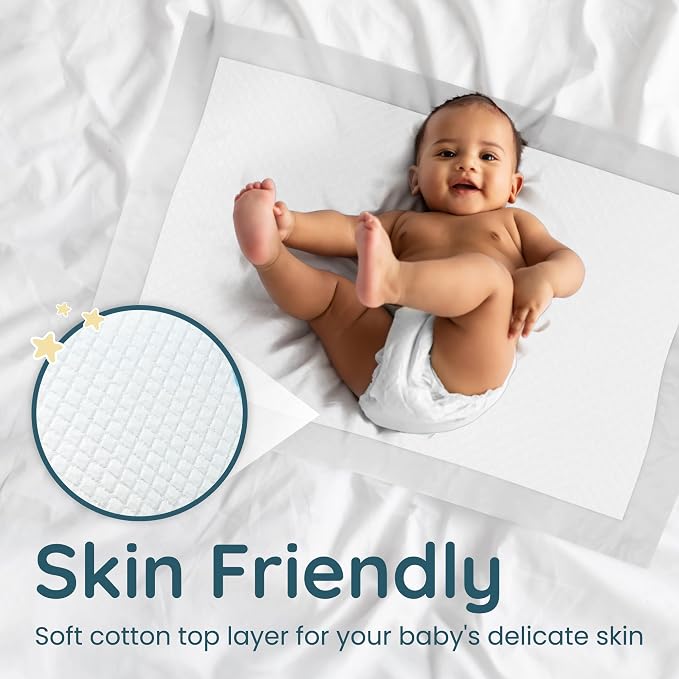 Reli. Disposable Changing Pads for Baby | 18" x 24" Disposable Diaper Changing - Image 4