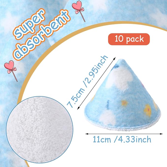 Suhine 10 Pcs Baby Boy Pee Shield Diaper Changing Accessory Reusable Pee Covers - Image 2