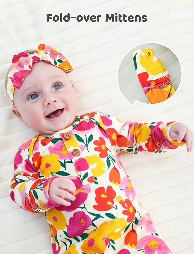 PATPAT Baby Sleeper Gown with Bamboo Viscose - Image 3