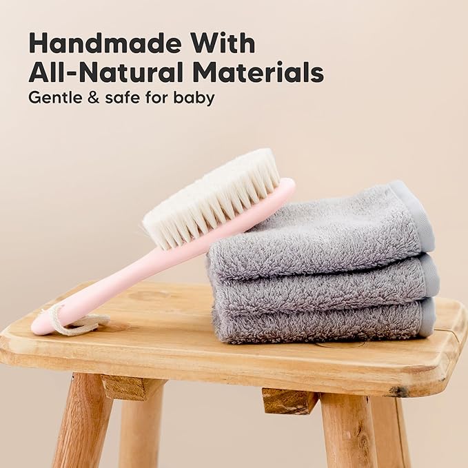 Wooden Baby Hair Brush - Image 4