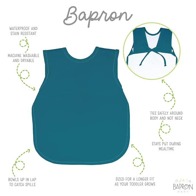 BapronBaby Minimalist Teal Bapron - Image 2