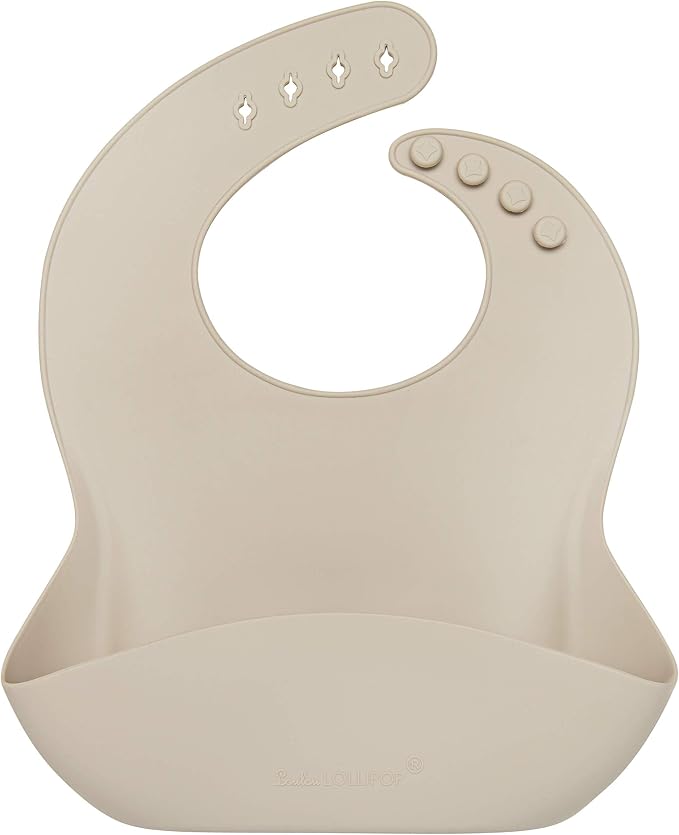 Loulou Lollipop Soft, Waterproof Silicone Feeding Bib by LoulouLollipop