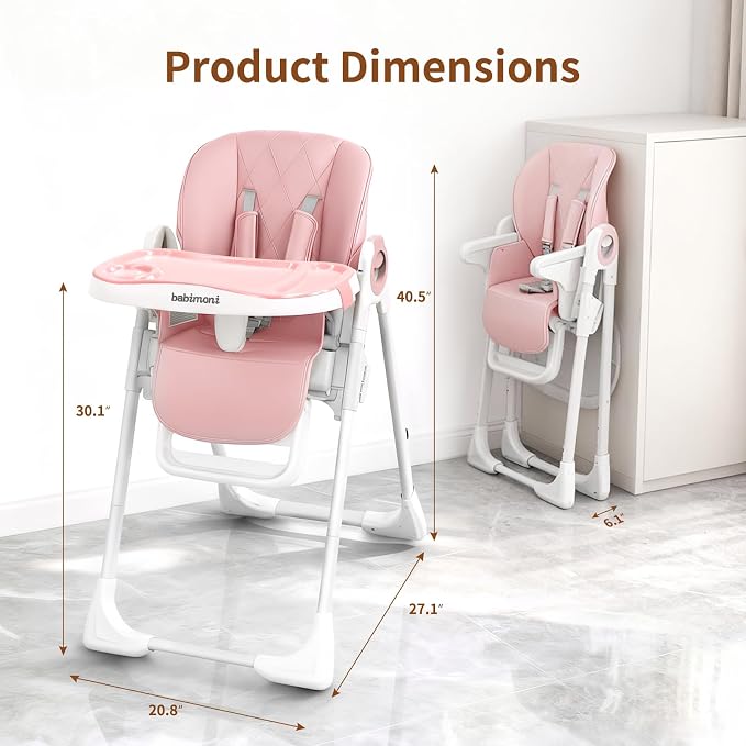 4 in 1 High Chairs for Babies and Toddlers, Foldable Baby High Chairs, Feeding - Image 2