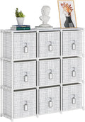 9 Cube Storage Organizer with Printed Drawers, Toy Cubby Storage by LUKYTOWER