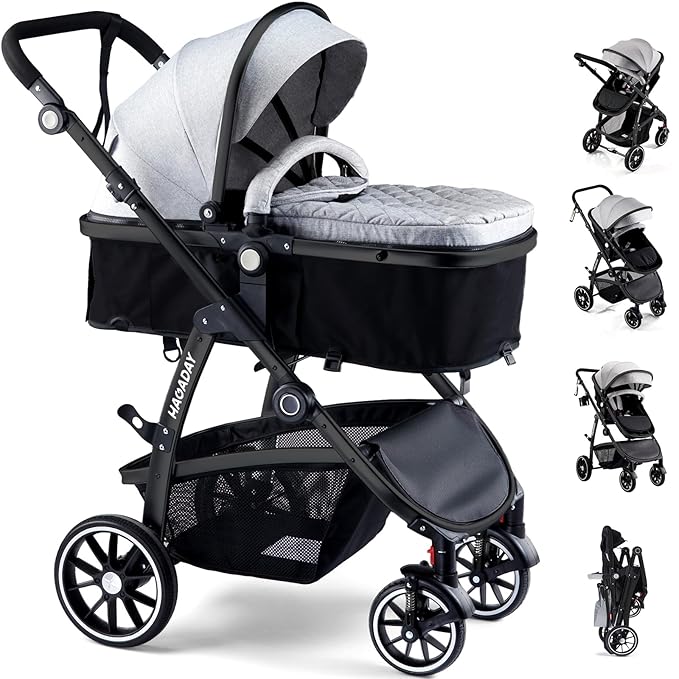 Baby Stroller, 2-in-1 Reversible ToddlerSeat by HAGADAY