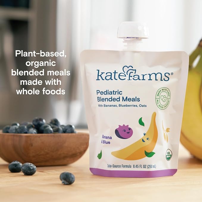KATE FARMS Organic Pediatric Blended Meal, Bananas and Blueberries, 8g protein - Image 6