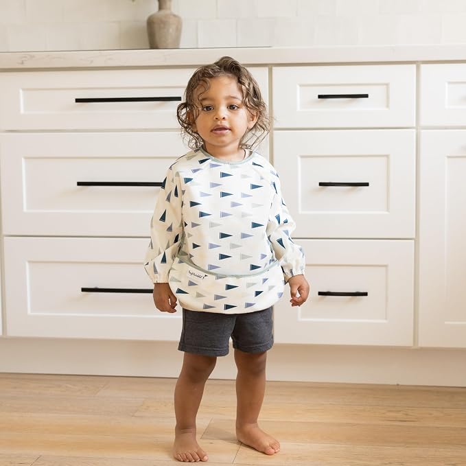 Tiny Twinkle Long Sleeve Bib for Babies & Toddlers – 2 Pack Waterproof Smock - Image 3