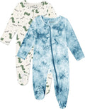 Jimonda Baby Girls Boys Footed Pajamas, Rayon From Bamboo, 2 Way Zipper Long by JimondaBaby