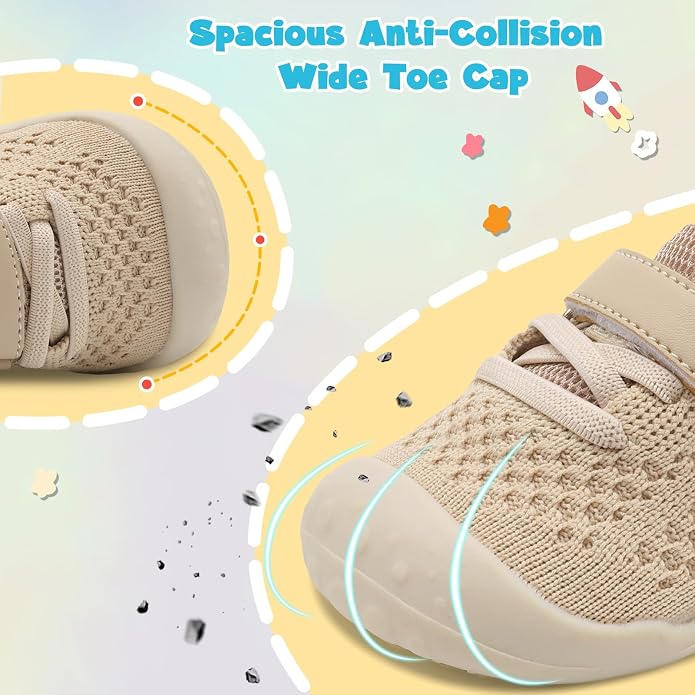 LeIsfIt Baby Shoes Girls Boys First Walking Shoes Infant Sneakers Crib Shoes - Image 2