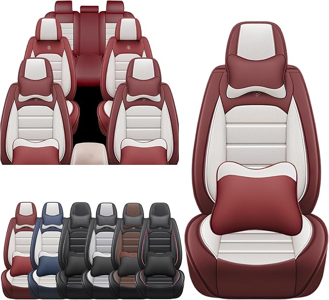 JOJ Car Seat Cover Fit for Toyota Highlander 2001-2025, 7 Seat Car Seat Cover by JOJ