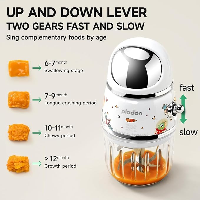 Baby Food Maker Mini Cute and Small Food Processor Puree Blender Grinder - Image 3