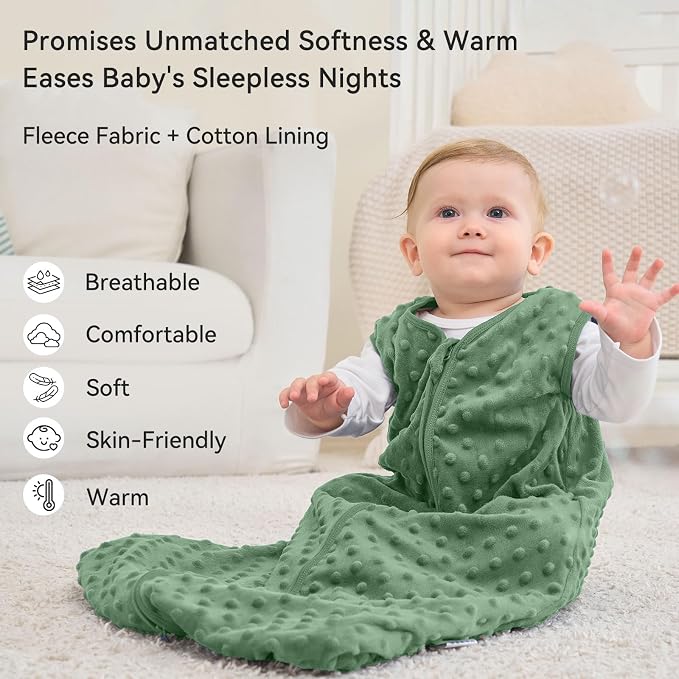 Fleece Baby Sleep Sack 0-6 Months - Image 2