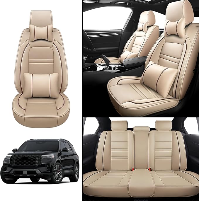 Car Seat Covers for Ford Explorer 2011-2025 | 5-Seats Seat Covers, Waterproof - Image 2
