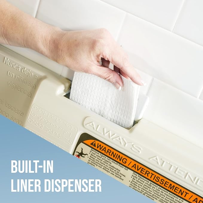 Foundations Classic Horizontal Wall-Mounted Baby Changing Station - Image 7