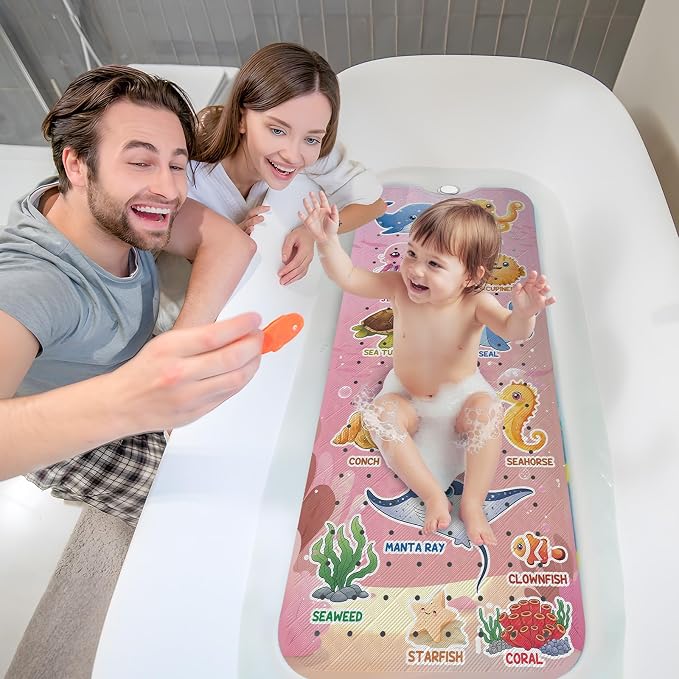 XIYUNTE Baby Bath Mat for Tub Non Slip Kids Bath Mat - Image 8