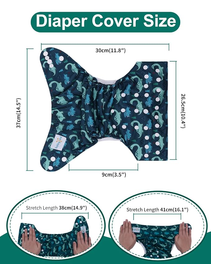 babygoal Cloth Diaper Covers 6 Pack - Image 3
