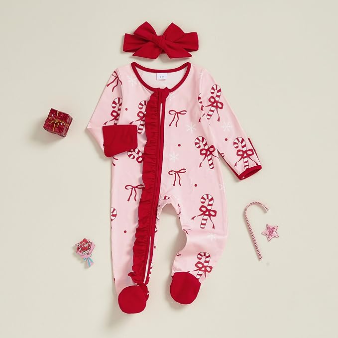 CIYCUIT Baby Girls Cactus Footies Newborn Zip Up Onesie Romper - Image 6