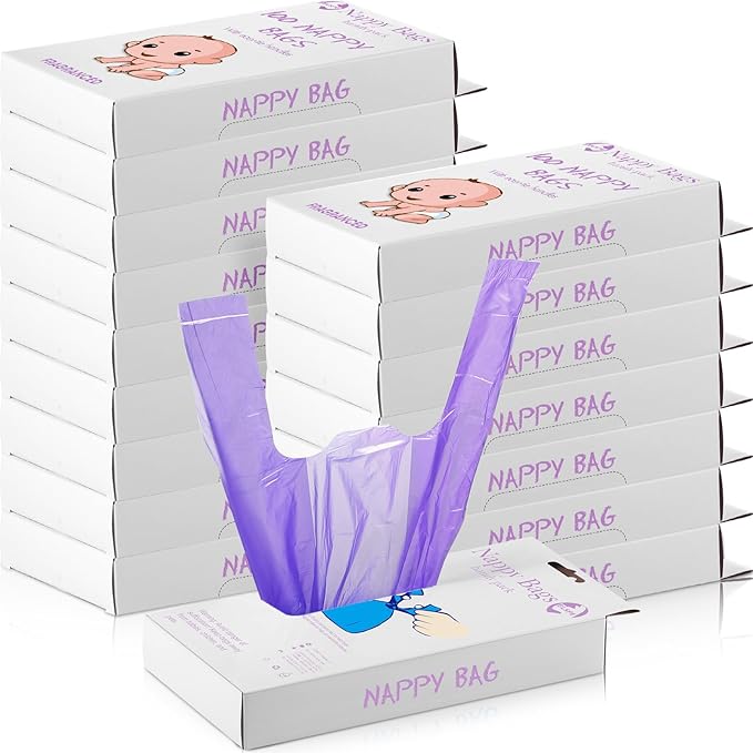 Honoson 1200 Count Baby Disposable Diaper Bags Scented Diaper Sacks by Honoson