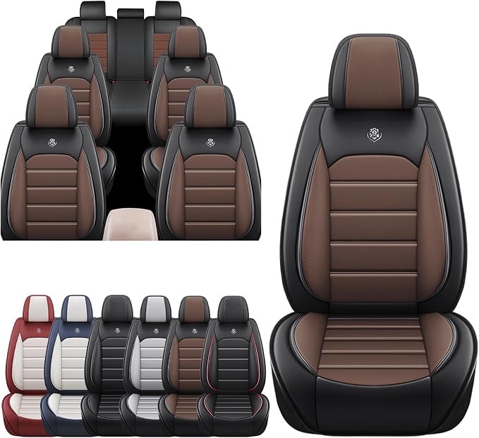 JOJ Fit for Toyota Highlander 2001-2022 Seat Covers, 7 Seat Car Seat Cover by JOJ