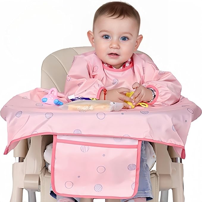 MOTEERLLU Coverall Baby Feeding Bib by MOTEERLLU