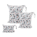 ALVABABY 3pcs Baby Cloth Diaper Wet Dry Bags Waterproof Reusable by ALVABABY