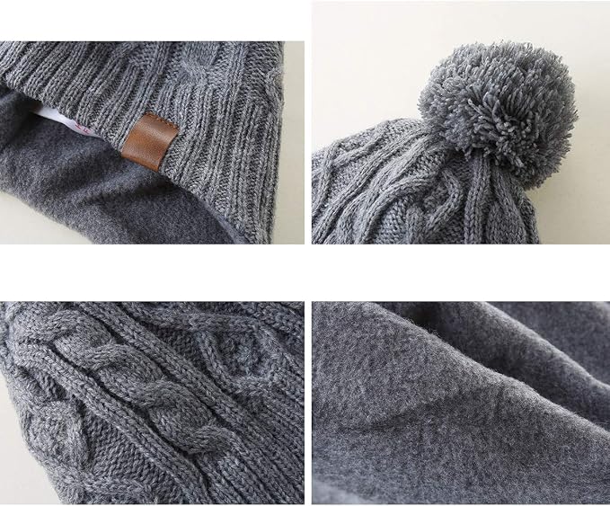 LMLALML Boys Winter Hat Earflap Knitted Beanie - Image 5