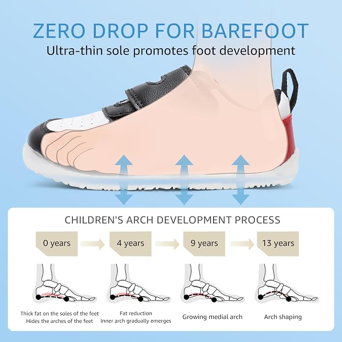 Toddler Wide Toe Box Barefoot Shoes Boys Girls Sneakers Zero Drop Kid Tennis - Image 4