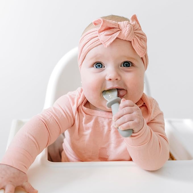 Ryan & Rose Ultimate Baby Utensil Set of 3 Silicone Baby Spoons Silicone - Image 3
