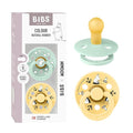 BIBS Colour Moomins Pacifier 2-Pack, BPA Free Pacifier, Round Nipple. Natural by BIBS