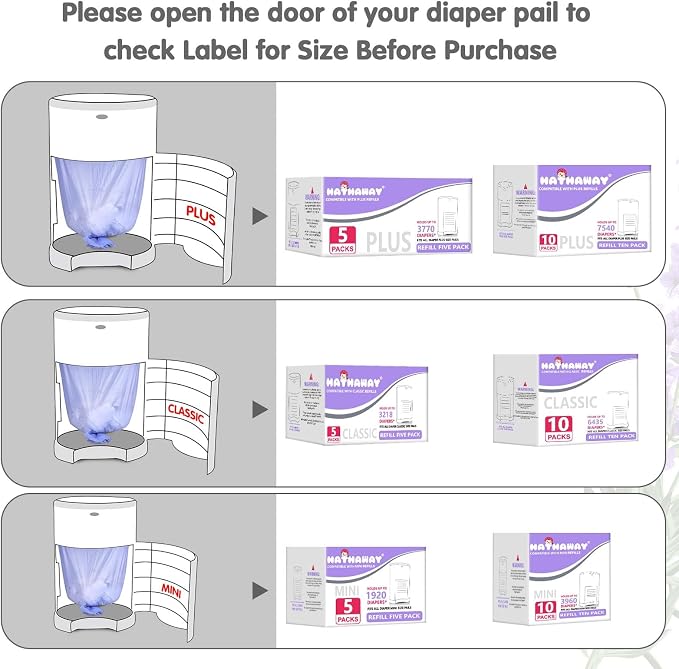 Diaper Pail Refill Bags Compatible - Image 2