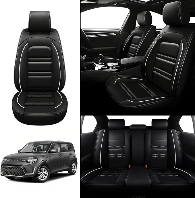 Seat Covers for kia Soul 2010-2025 | 5-Seats Leather Seat Covers - Image 2
